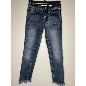 KanCan Mid Rise Slim Fit Ankle Skinny Distressed Jeans Youth Girl Size 12